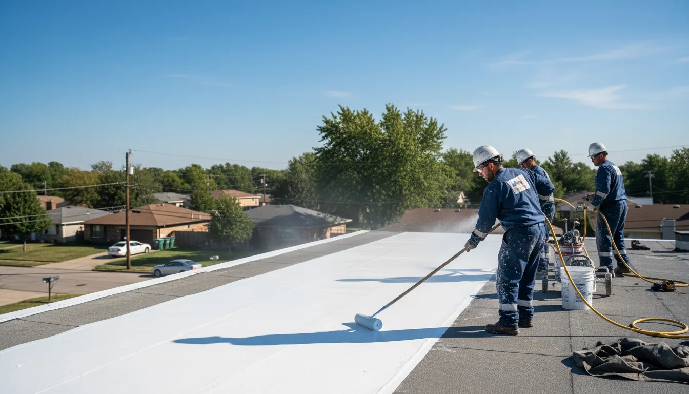 Commercial roof coating in Wyola, MT near me